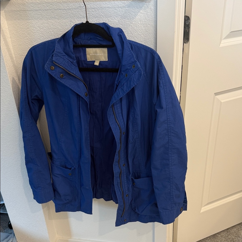 Banana Republic Vibrant Blue Utility Jacket